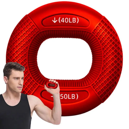 Grippr Non-Slip Silicone Grip Trainer Ring (20-80 lbs)
