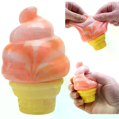 Ice Cream Squeeze Toy Anti-Anxiety Stretchy Slow Rising Creative Sensory Toy Stress Relief Squeeze Object