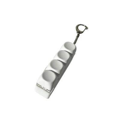 Relaxing DIY Keyboard Fidget Keychain Keycap Keys Button Finger Keyboard Cap 4/9Keys Relief Stress Clicker Toy Adult