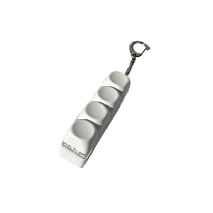 Relaxing DIY Keyboard Fidget Keychain Keycap Keys Button Finger Keyboard Cap 4/9Keys Relief Stress Clicker Toy Adult