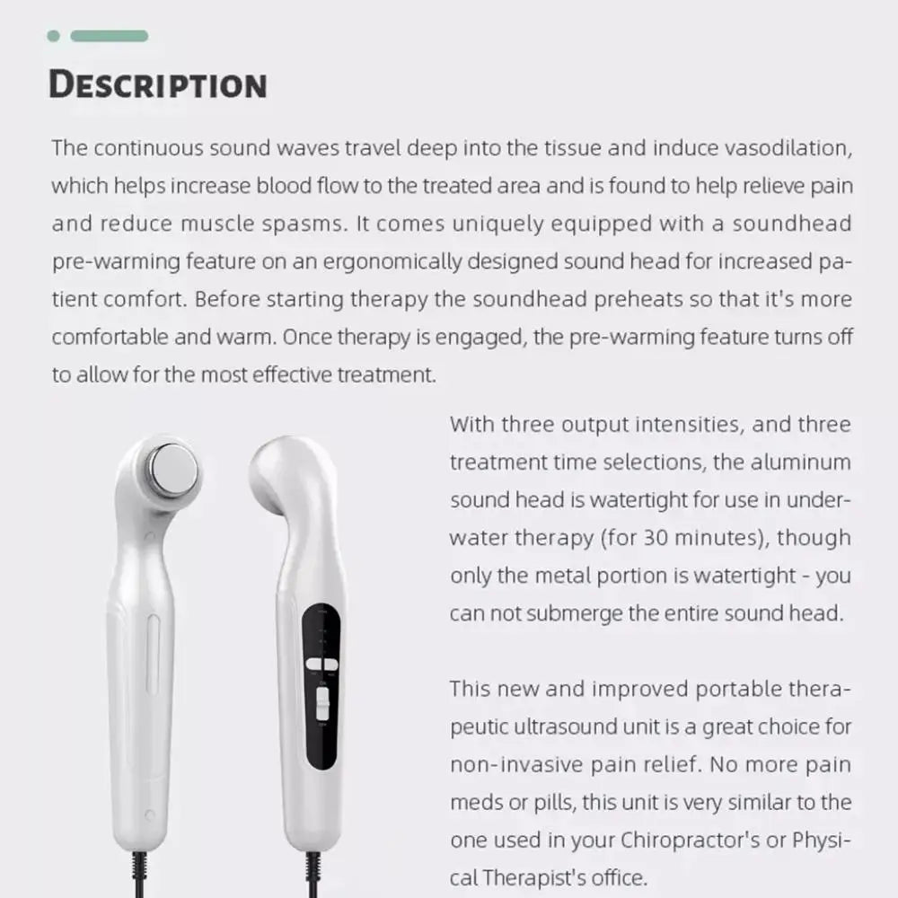 The Grippr Thermal Ultrasound Massager