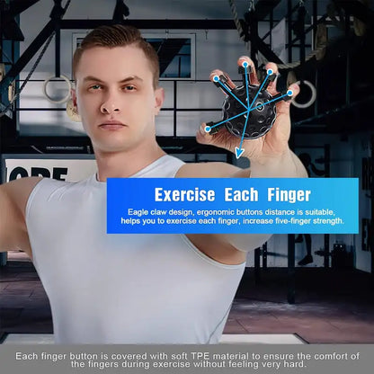 Hand-muscle Developer Finger Exerciser Trainer Hand Grip Strengthener Rock Trainers Gripper Exerciser Hand Strength Exercise