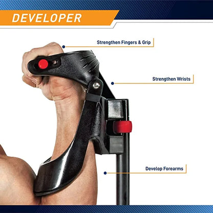 Hand Grip Exerciser Trainer Adjustable Anti-slide Hand Wrist Device Power Developer Strength Training Forearm Arm Gym Equipment