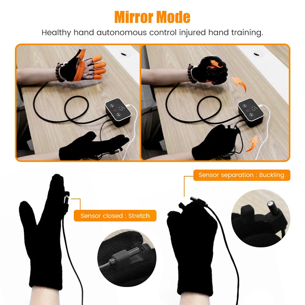Rehabilitation Robot Glove Hand Exerciser Finger Training Gloves Stroke Hemiplegia Devices Hand Rehabilitation Trainer Rehab