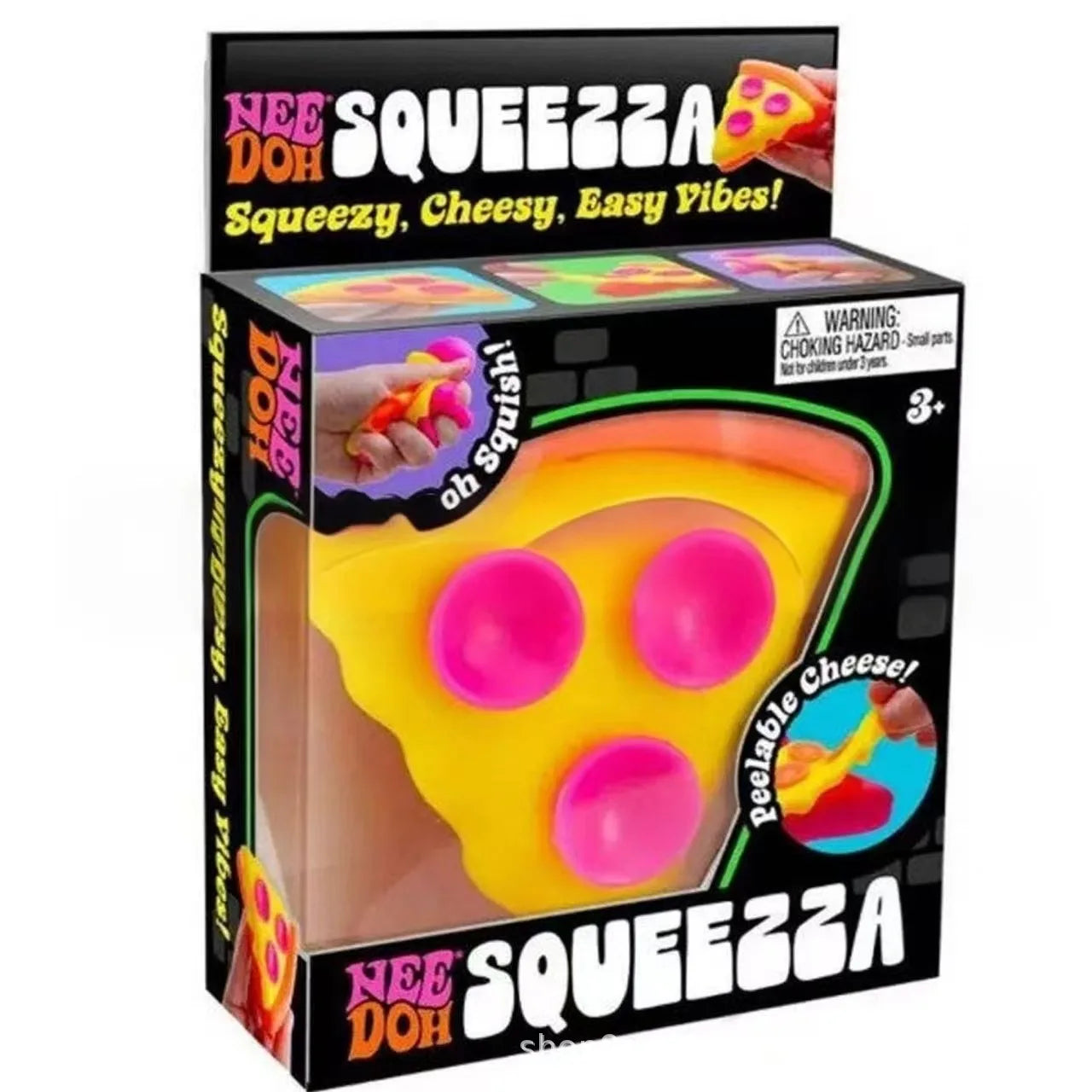 NeeDoh Squeezza Pizza Sensory Stress Relief Squeeze Toy Soft Decompression Fidget Toy For Anxiety Relief Kids Adults Gifts