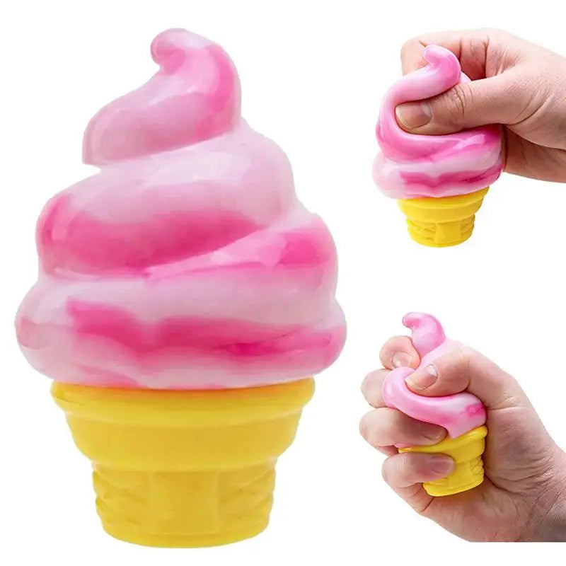 Ice Cream Squeeze Toy Anti-Anxiety Stretchy Slow Rising Creative Sensory Toy Stress Relief Squeeze Object