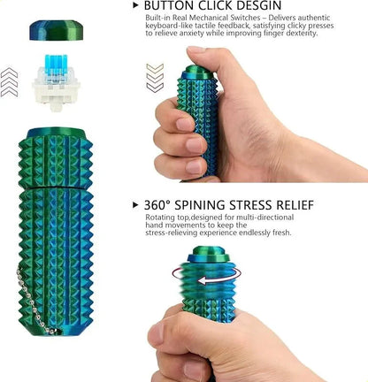 Fidget Stress Sensory Toys,Novelty Pain Stim Fidget Toy Spiky Stress Relieving Suitable Relaxation for Adults Teenagers Gifts