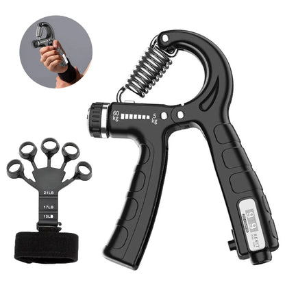 Grip Strength Trainer Men'S Professional Training Arm Hand Strength Rehabilitation Stress Reduction Wrist Count Adjustable Grips