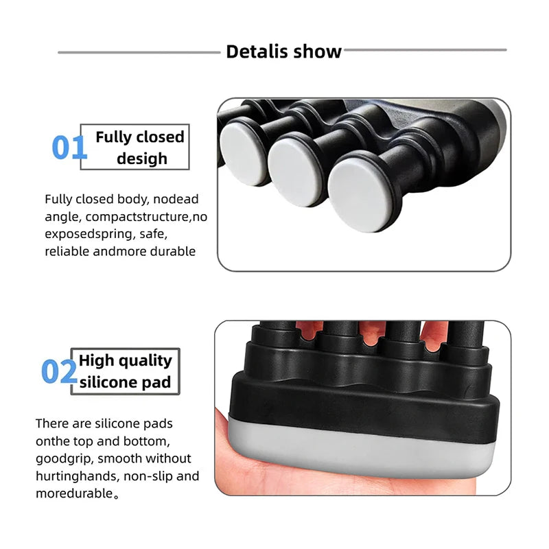 1PC Piano Guitar Hand-held Finger Strength Finger Trainer Strength Training Home Fitness Equipment Practice Finger Exerciser