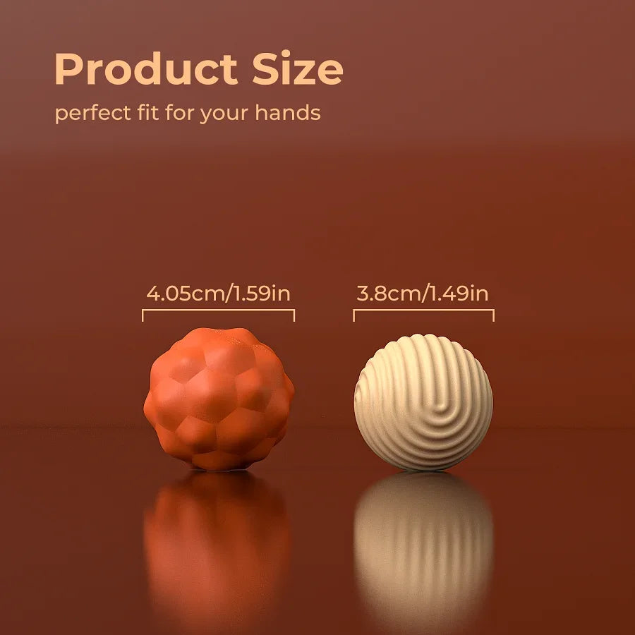 2pcs Extra Large Silicone Grip Strengthener Balls Hand Exercisers Set Durable Finger and Palm Sports Tool Massage Tools