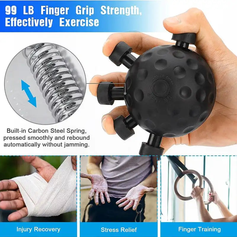 Hand-muscle Developer Finger Exerciser Trainer Hand Grip Strengthener Rock Trainers Gripper Exerciser Hand Strength Exercise