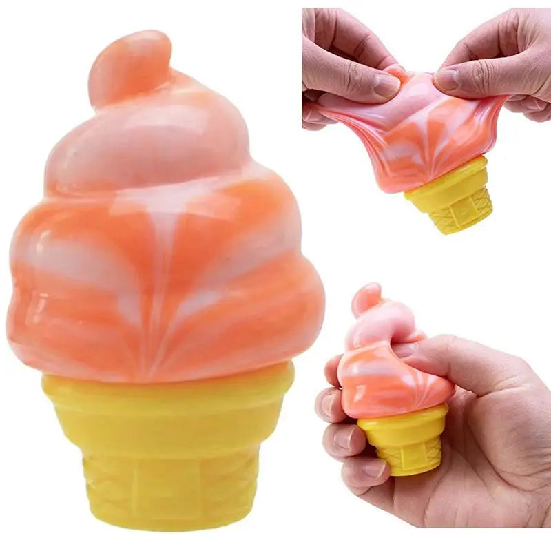 Ice Cream Squeeze Toy Anti-Anxiety Stretchy Slow Rising Creative Sensory Toy Stress Relief Squeeze Object